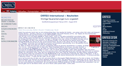 Desktop Screenshot of orfeo-international.de